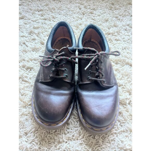 VTG Dr. Martens 8053 Brown Leather Oxfords Dress Shoes England US Mens 11 UK 10 - Picture 1 of 14